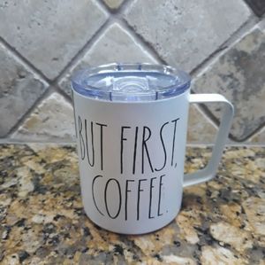 Rae Dunn BUT FIRST,  COFFEE Tumbler